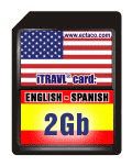 2GB SD Card English-Spanish iTRAVL NTL-2S